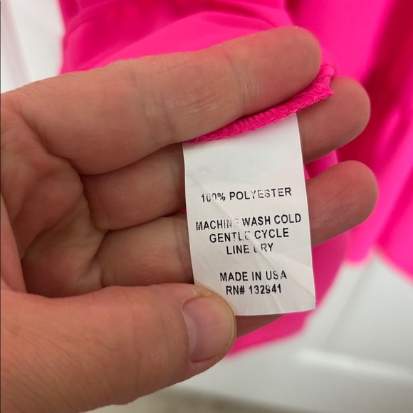 Amanda Uprichard Hot Pink Tie Sleeves Tiered Dress - XS - Picture 8 of 8